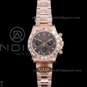 2025 Daytona 126505 QF 1:1 Best Edition Chocolate Dial on RG Bracelet QF4131 V6 (Gain Weight)