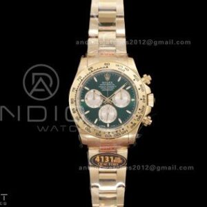 2025 Daytona 126508 QF 1:1 Best Edition Green/YG Dial on YG Bracelet QF4131 V6 (Gain Weight)
