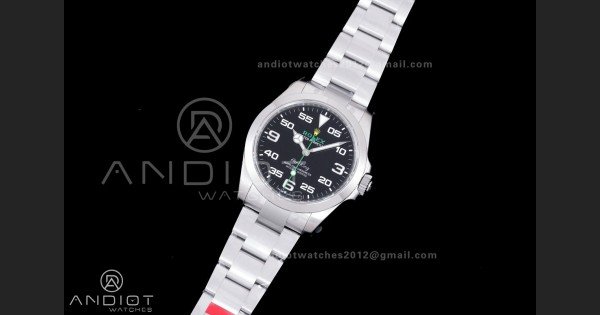 Air-King 126900 VSF 1:1 Best Edition 904L Steel Black Dial on SS Bracelet VS3230 - Image 2