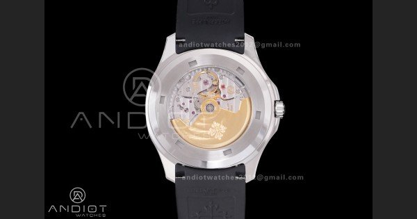 Aquanaut 5167 SS DDF 1:1 Best Edition Gray Dial on Black Rubber Strap DD324 Super Clone - Image 7