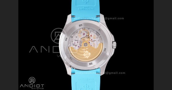 Aquanaut 5167 SS DDF 1:1 Best Edition Gray Dial on Blue Rubber Strap DD324 Super Clone - Image 7