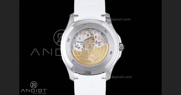 Aquanaut 5167 SS DDF 1:1 Best Edition Gray Dial on White Rubber Strap DD330 Super Clone - Image 7