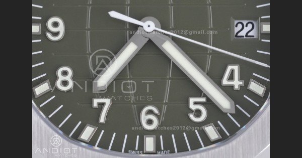Aquanaut 5168G 42mm SS DDF 1:1 Best Edition Green Dial on Green Rubber Strap DD330 Super Clone (122g Weighted) - Image 5