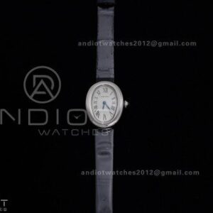 Baignoire Watch SS AF 1:1 Best Edition White Dial on Black Strap RONDA Quartz