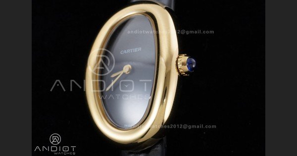 Baignoire Watch YG AF 1:1 Best Edition Black Dial on Black Strap RONDA Quartz - Image 6