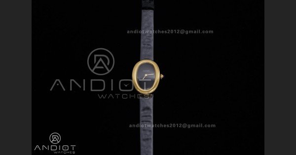 Baignoire Watch YG AF 1:1 Best Edition Black Dial on Black Strap RONDA Quartz