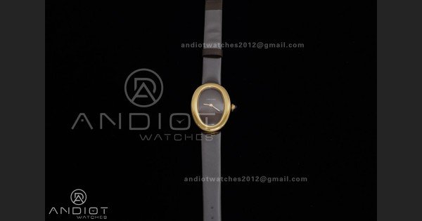Baignoire Watch YG AF 1:1 Best Edition Brown Dial on Brown Strap RONDA Quartz