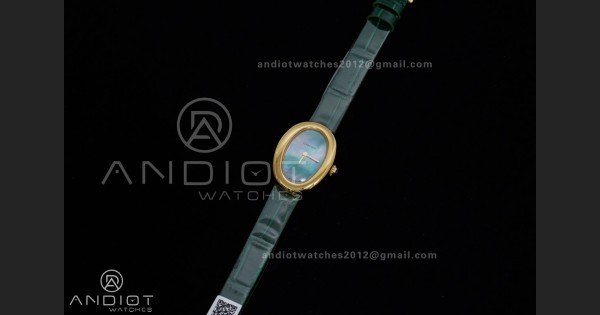 Baignoire Watch YG AF 1:1 Best Edition Green Mop Dial on Green Croco RONDA Quartz - Image 2