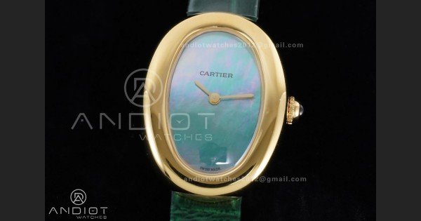 Baignoire Watch YG AF 1:1 Best Edition Green Mop Dial on Green Croco RONDA Quartz - Image 3