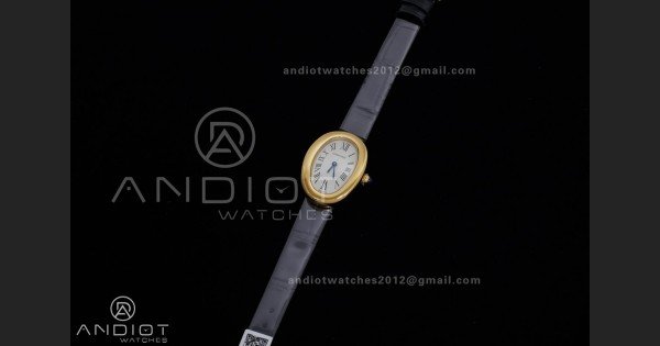 Baignoire Watch YG AF 1:1 Best Edition White Dial on Black Strap RONDA Quartz - Image 2