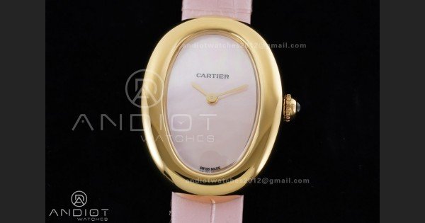 Baignoire Watch YG AF 1:1 Best Edition White Dial on Pink Strap RONDA Quartz - Image 3