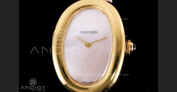 Baignoire Watch YG AF 1:1 Best Edition White Dial on Pink Strap RONDA Quartz - Image 4