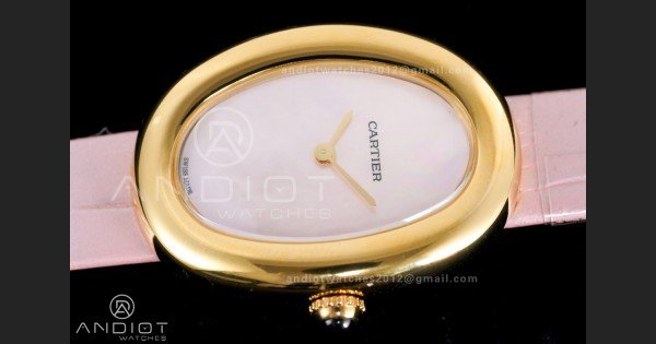 Baignoire Watch YG AF 1:1 Best Edition White Dial on Pink Strap RONDA Quartz - Image 5