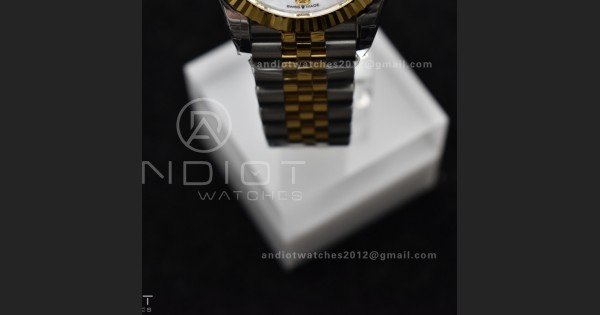 DateJust 31 Ladies 278271 GSF 316L Steel MOP Diamond Dial On YG President Bracelet - Image 8