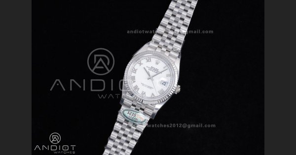DateJust 36 126234 Clean 1:1 Best Edition 904L Steel White Roman Dial on Jubilee Bracelet SH3235 - Image 2