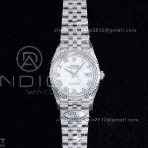 DateJust 36 126234 Clean 1:1 Best Edition 904L Steel White Roman Dial on Jubilee Bracelet SH3235