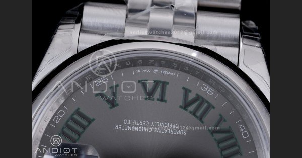 DateJust 36 SS 126200 VSF 1:1 Best Edition 904L Steel Gray Green Roman Dial on Jubilee Bracelet VS3235 - Image 6