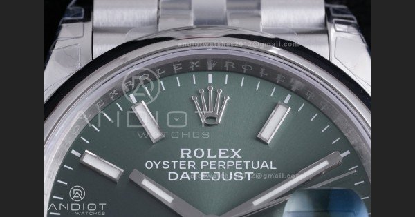 DateJust 36 SS 126200 VSF 1:1 Best Edition 904L Steel Green Dial on Jubilee Bracelet VS3235 - Image 4