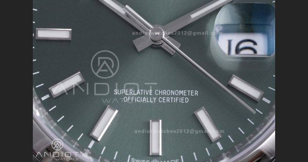 DateJust 36 SS 126200 VSF 1:1 Best Edition 904L Steel Green Dial on Jubilee Bracelet VS3235 - Image 5