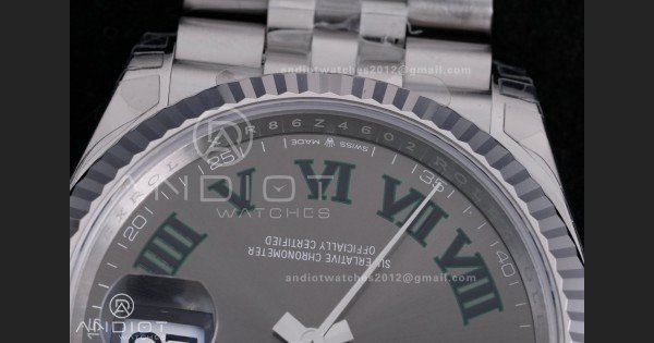 DateJust 36 SS 126234 VSF 1:1 Best Edition 904L Steel Gray Green Roman Dial on Jubilee Bracelet VS3235 - Image 6