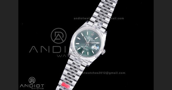 DateJust 36 SS 126234 VSF 1:1 Best Edition 904L Steel Green Dial on Jubilee Bracelet VS3235 - Image 2