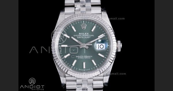 DateJust 36 SS 126234 VSF 1:1 Best Edition 904L Steel Green Dial on Jubilee Bracelet VS3235 - Image 3