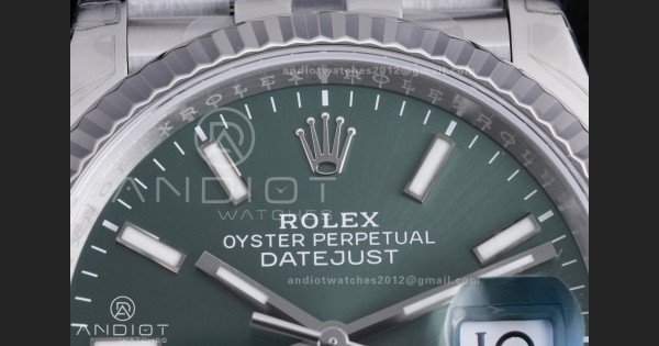 DateJust 36 SS 126234 VSF 1:1 Best Edition 904L Steel Green Dial on Jubilee Bracelet VS3235 - Image 4