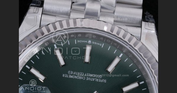 DateJust 36 SS 126234 VSF 1:1 Best Edition 904L Steel Green Dial on Jubilee Bracelet VS3235 - Image 6
