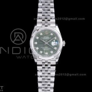 DateJust 36 SS 126234 VSF 1:1 Best Edition 904L Steel Green Leaf Dial on Jubilee Bracelet VS3235