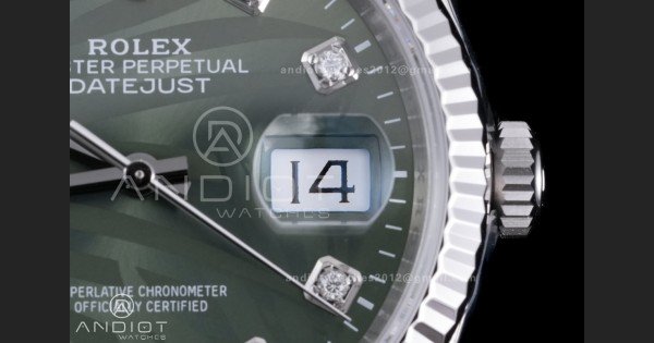 DateJust 36 SS 126234 VSF 1:1 Best Edition 904L Steel Green Leaf Dial on Jubilee Bracelet VS3235 - Image 7