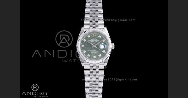 DateJust 36 SS 126234 VSF 1:1 Best Edition 904L Steel Green Leaf Dial on Jubilee Bracelet VS3235