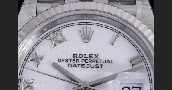 DateJust 36 SS 126234 VSF 1:1 Best Edition 904L Steel White Roman Dial on Jubilee Bracelet VS3235 - Image 4
