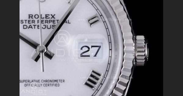 DateJust 36 SS 126234 VSF 1:1 Best Edition 904L Steel White Roman Dial on Jubilee Bracelet VS3235 - Image 7