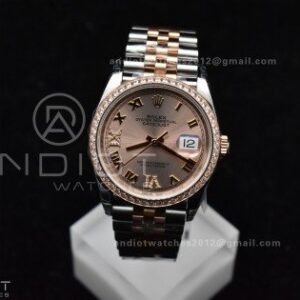 DateJust 36 SS 126281rbr VSF 1:1 Best Edition 904L Steel RG Roman Dial on Jubilee Bracelet VS3235