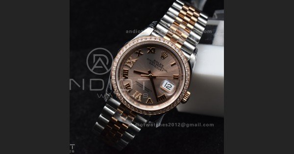 DateJust 36 SS 126281rbr VSF 1:1 Best Edition 904L Steel RG Roman Dial on Jubilee Bracelet VS3235 - Image 3