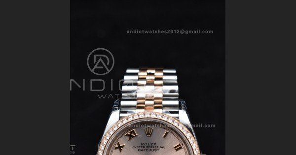 DateJust 36 SS 126281rbr VSF 1:1 Best Edition 904L Steel RG Roman Dial on Jubilee Bracelet VS3235 - Image 6