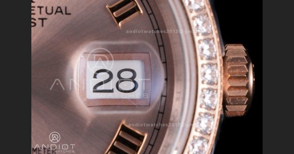 DateJust 36 SS 126281rbr VSF 1:1 Best Edition 904L Steel RG Roman Dial on Jubilee Bracelet VS3235 - Image 8