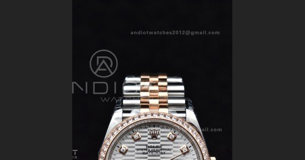 DateJust 36 SS 126281rbr VSF 1:1 Best Edition 904L Steel Silver Textured Dial on Jubilee Bracelet VS3235 - Image 6