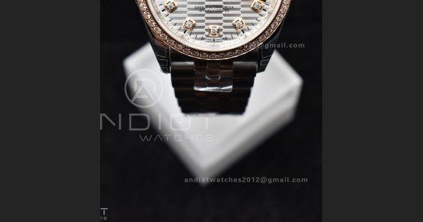 DateJust 36 SS 126281rbr VSF 1:1 Best Edition 904L Steel Silver Textured Dial on Jubilee Bracelet VS3235 - Image 7