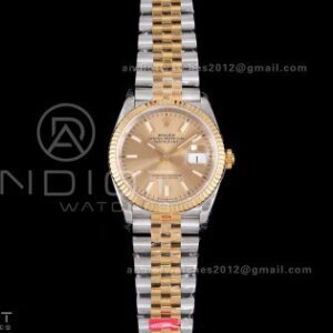 DateJust 36 SS/YG 126233 VSF 1:1 Best Edition 904L Steel YG Sitck Dial on Jubilee Bracelet VS3235