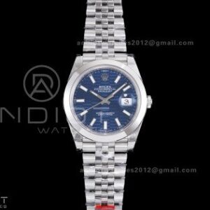 DateJust 41 126300 904L SS VSF 1:1 Best Edition Blue Textured Dial on Jubilee Bracelet VS3235
