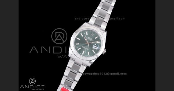 DateJust 41 126300 904L SS VSF 1:1 Best Edition Green Dial on Oyster Bracelet VS3235 - Image 2