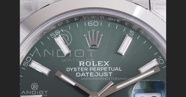 DateJust 41 126300 904L SS VSF 1:1 Best Edition Green Dial on Oyster Bracelet VS3235 - Image 4