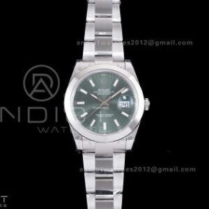 DateJust 41 126300 904L SS VSF 1:1 Best Edition Green Dial on Oyster Bracelet VS3235