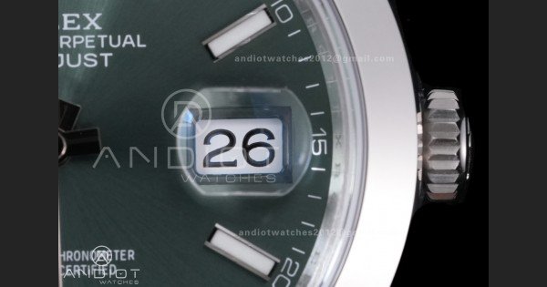 DateJust 41 126300 904L SS VSF 1:1 Best Edition Green Dial on Oyster Bracelet VS3235 - Image 7