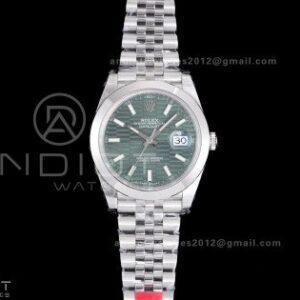 DateJust 41 126300 904L SS VSF 1:1 Best Edition Green Textured Dial on Jubilee Bracelet VS3235