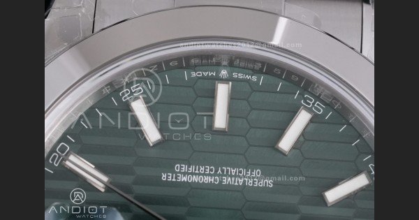 DateJust 41 126300 904L SS VSF 1:1 Best Edition Green Textured Dial on Oyster Bracelet VS3235 - Image 6