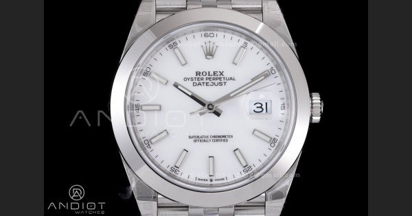 DateJust 41 126300 904L SS VSF 1:1 Best Edition White Dial on Jubilee Bracelet VS3235 - Image 3