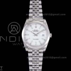 DateJust 41 126300 904L SS VSF 1:1 Best Edition White Dial on Jubilee Bracelet VS3235