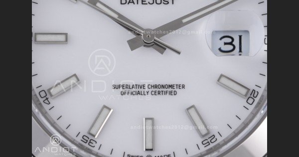 DateJust 41 126300 904L SS VSF 1:1 Best Edition White Dial on Jubilee Bracelet VS3235 - Image 5